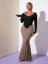 SXY Sweetheart Neck Asymmetrical Hem Tee